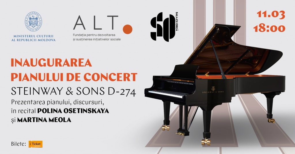 INAUGURAREA PIANULUI DE CONCERT STEINWAY & SONS