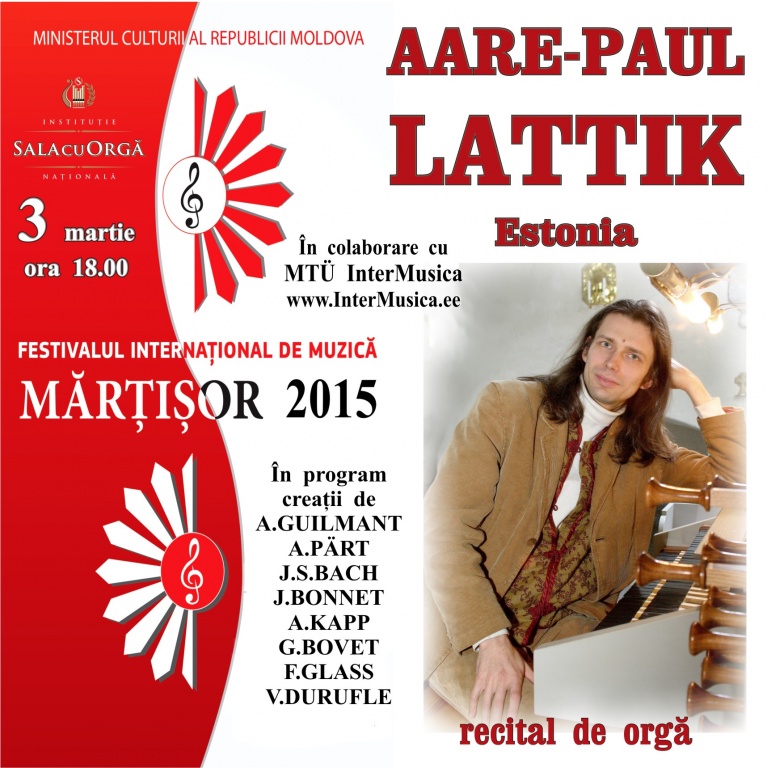 RECITAL DE ORGĂ /AARE-PAUL LATTIK /Estonia