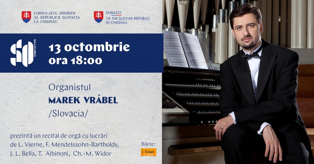 ORGANISTUL MAREK VRÁBEL LA CHIȘINĂU