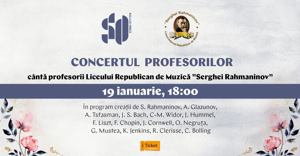 CÂNTĂ PROFESORII LICEULUI ”SERGHEI RAHMANINOV”