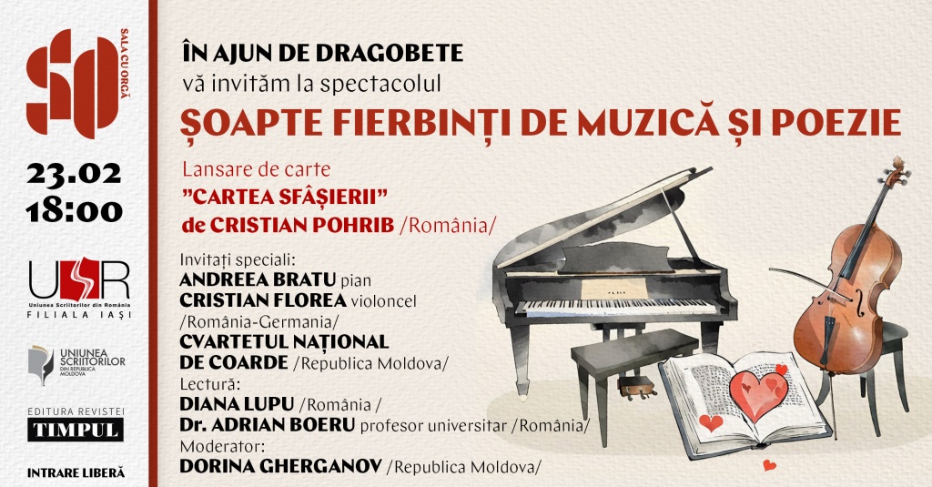 ȘOAPTE FIERBINȚI DE MUZICĂ ȘI POEZIE