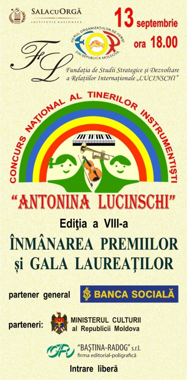 CONCURSUL ”ANTONINA LUCINSCHI”