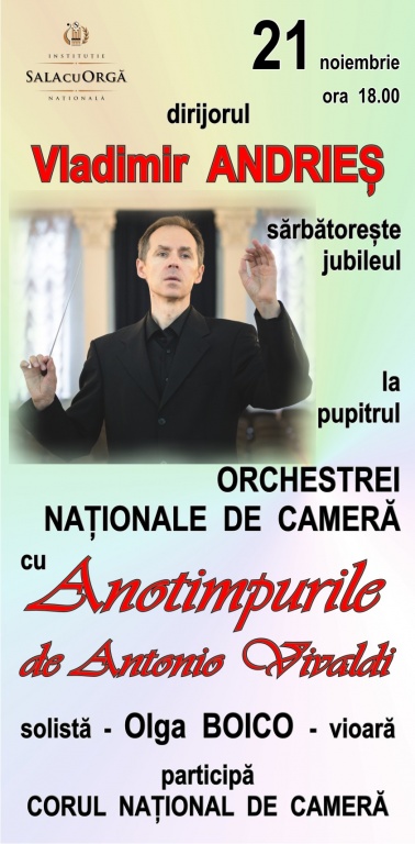 SERATĂ JUBILIARĂ  a  dirijorului  Vladimir  ANDRIEȘ