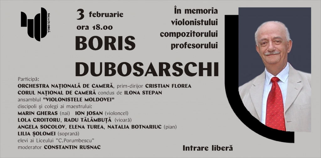 BORIS DUBOSARSCHI -in memoriam