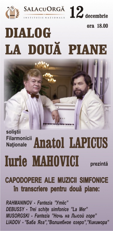 DIALOG LA DOUĂ PIANE