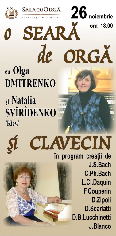 O SEARĂ DE ORGĂ ȘI CLAVECIN