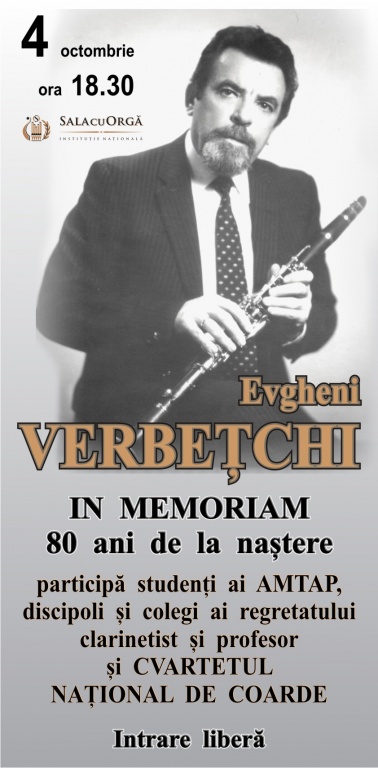 IN MEMORIAM - EVGHENI VERBEȚCHI