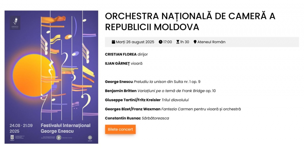 CONCERT LA ATENEUL ROMÂN